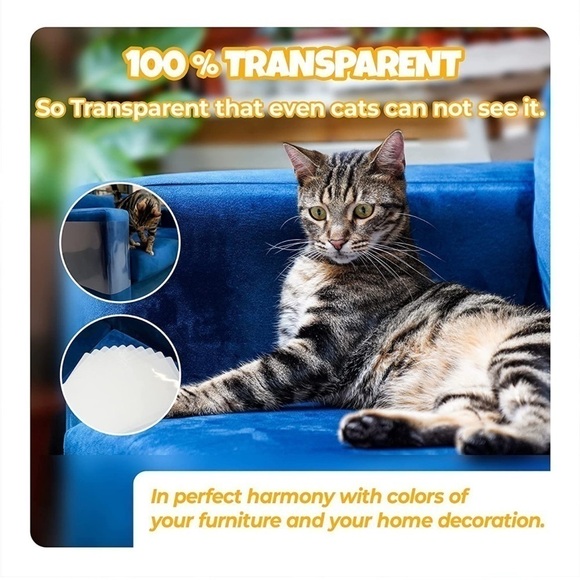 Brand New Cat Scratch Furniture Protector No Pin Flexible Durable Barrier - Picture 7 of 10